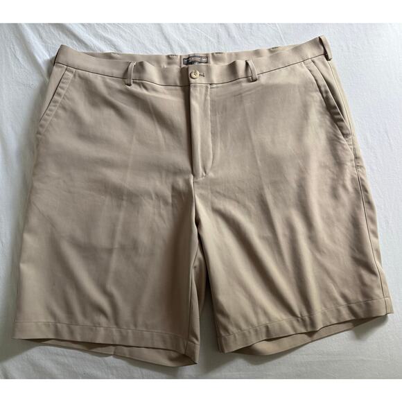 Peter Millar Shorts Mens 42 Dark Tan‎ Golf Performance Crown Sport Lightweight - Picture 1 of 9